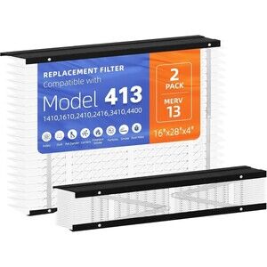 2-Pack - Replacement Filter for Aprilaire 413 - MERV 13 - Collapsible